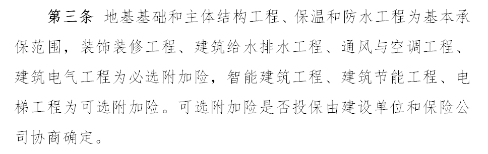 保險范圍